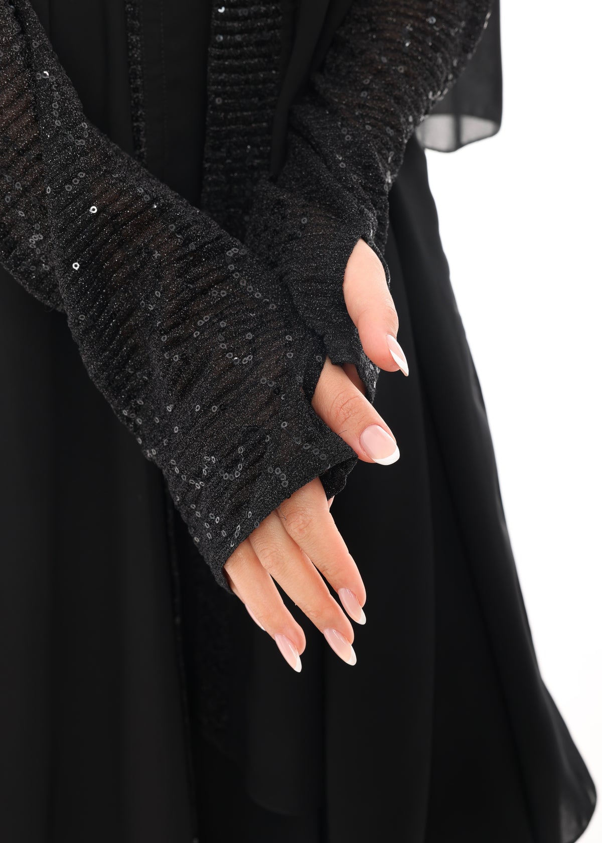 Black Beaded Abaya